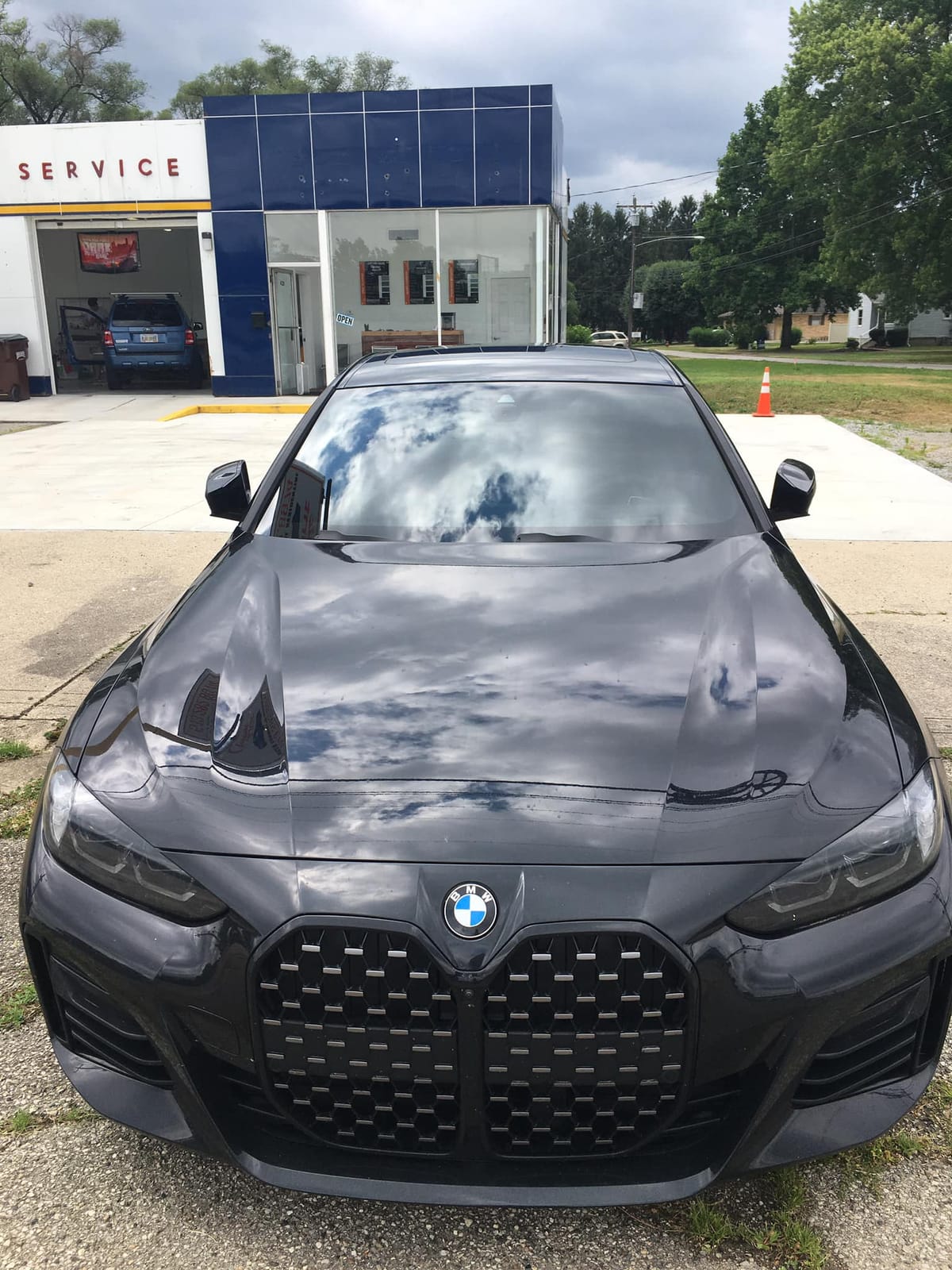Tinted BMW front end at Classic Tint