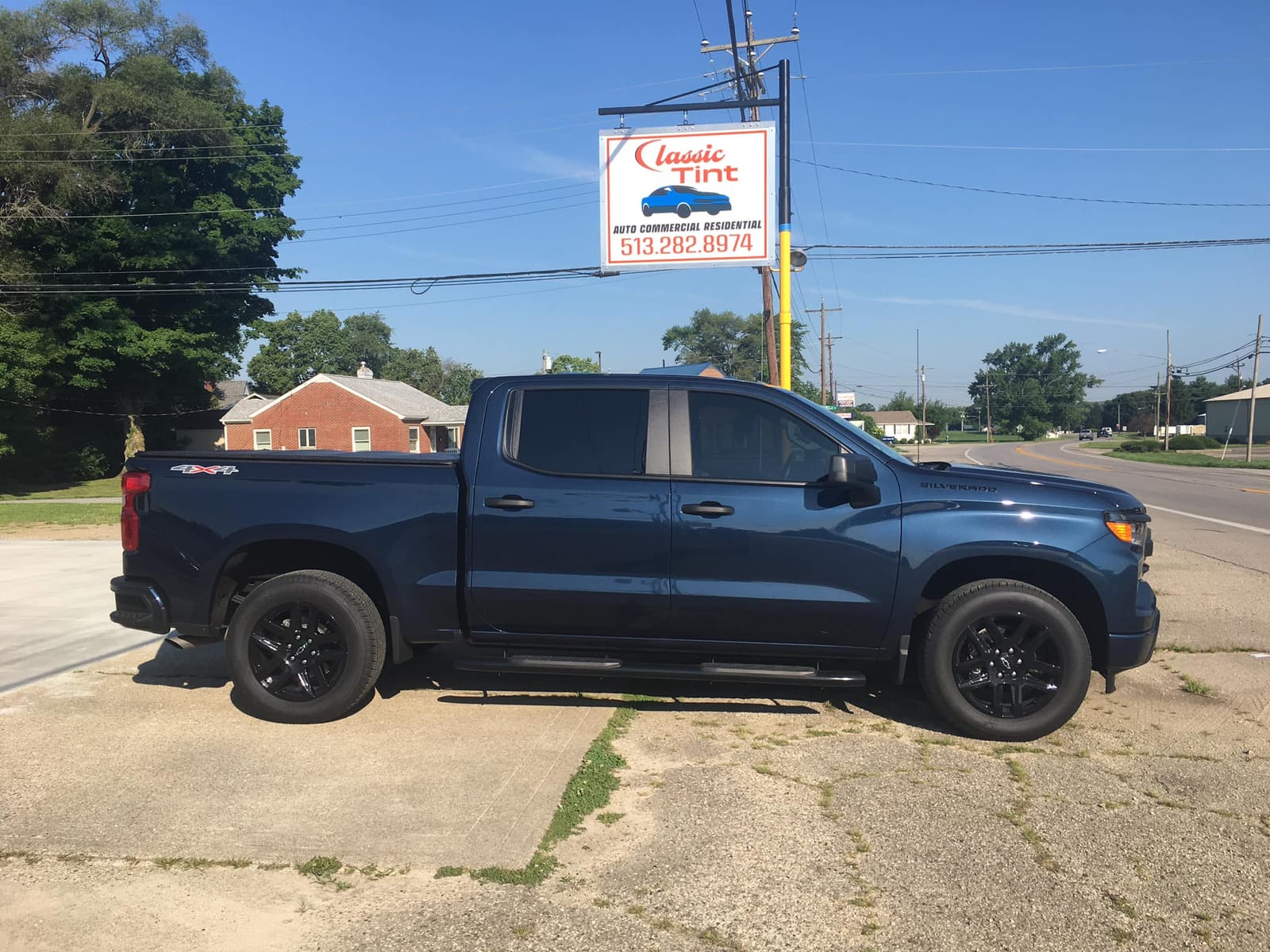 Tinted Chevy Silverado in Morrow, OH