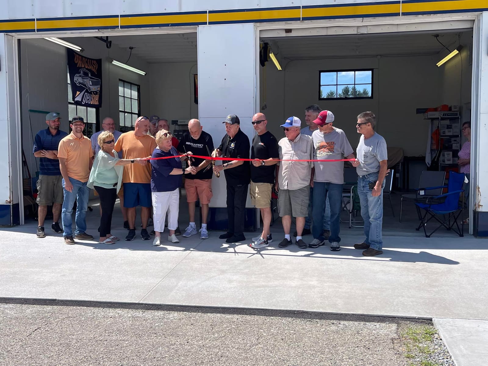 Classic Tint ribbon cutting with the Morrow community